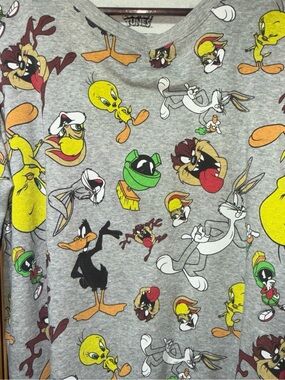 Looney Tunes Grey Graphic Crewneck Sweater